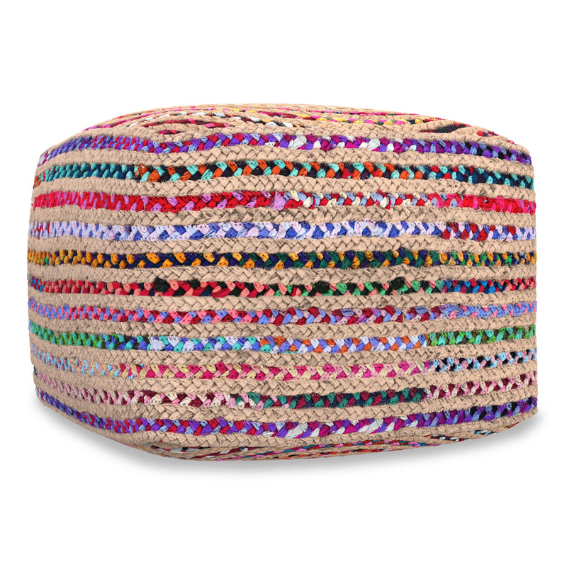 Margo - Square Pouf - Multicolor
