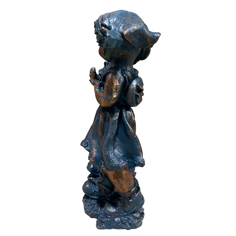 Magnesium Oxide Statues Of A Boy And A Girl, Perfect As Garden Lawn Ornaments, Are Ideal For Backyards, Lawns, And Patios.