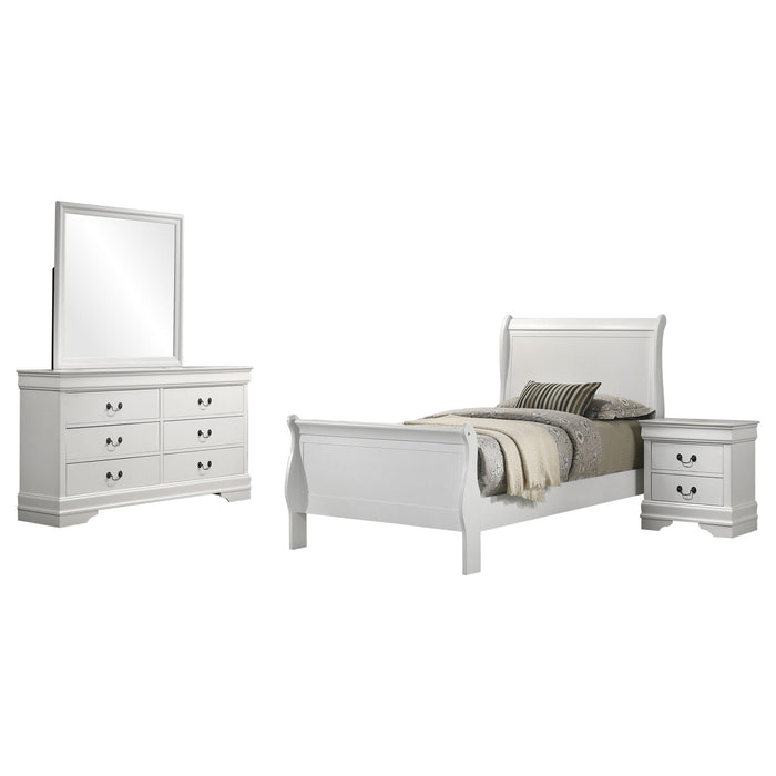Bedroom Set With Curved Details