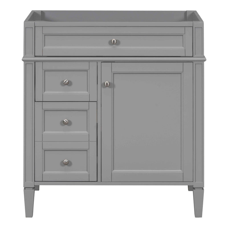 Bathroom Vanity With 2 Drawers And Tip-Out Drawer, Storage Cabinet