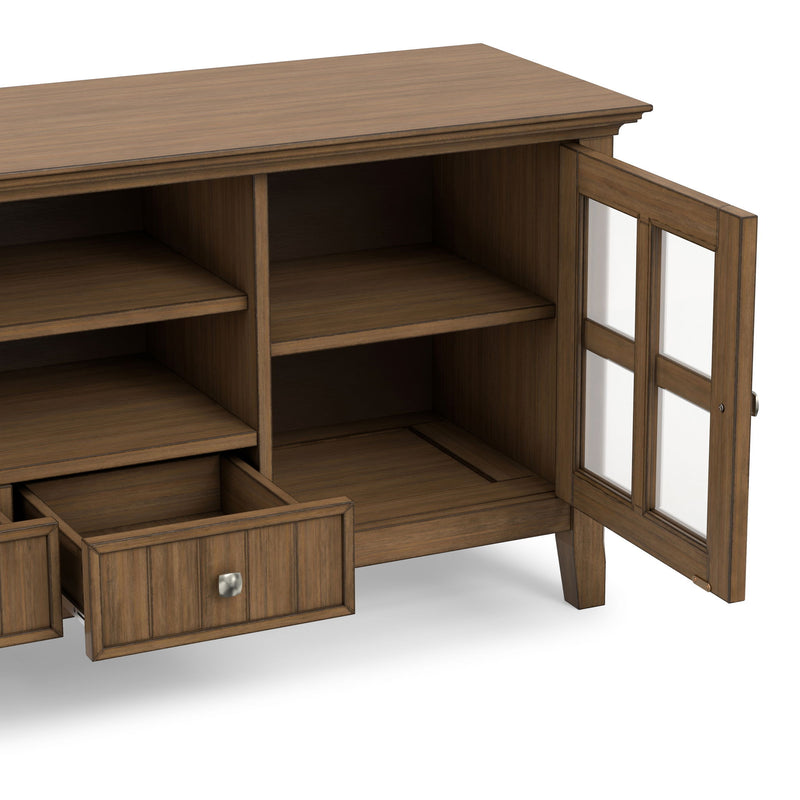 Acadian - TV Media Stand - Rustic Natural Aged Brown