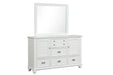 Jamestown Landscape Mirror- White