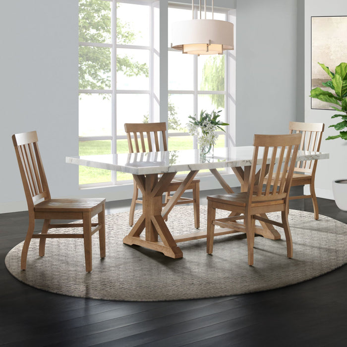 Lakeview - 5 Piece Rectangular Dining Set (Table & Four Chairs) - White