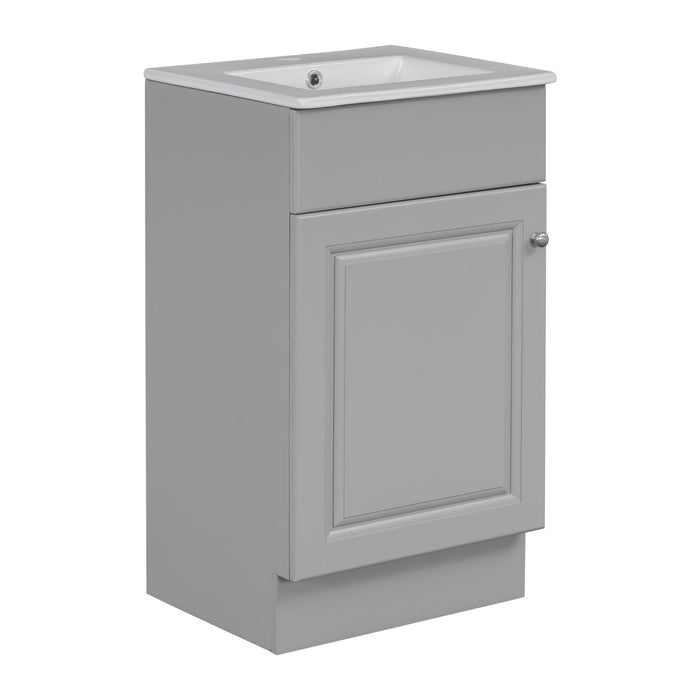 Bathroom Vanity With Sink, Cabinet With Adjustable Shelf