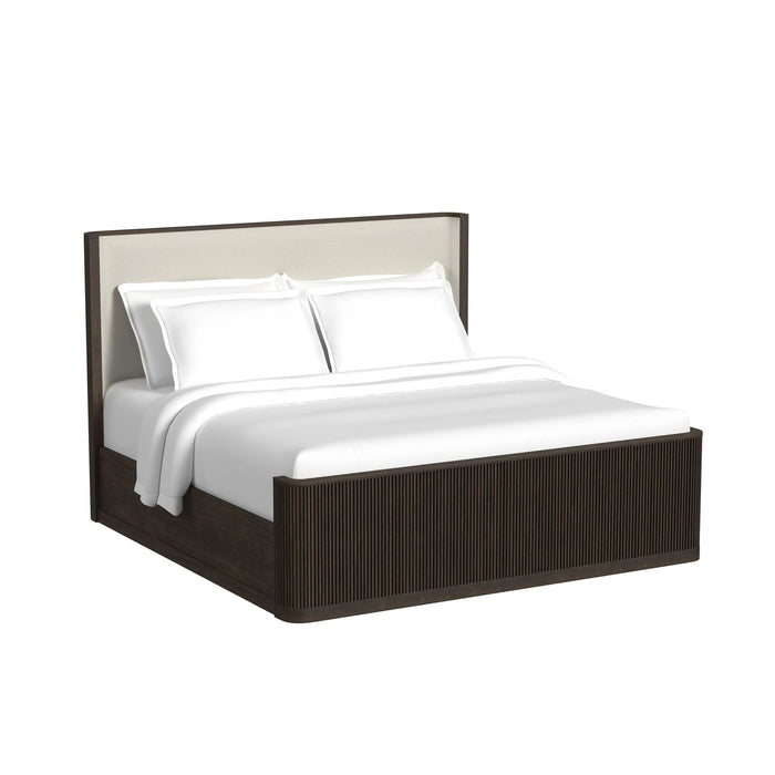 Sylvie UPH Bedroom Set with 2 Nightstands