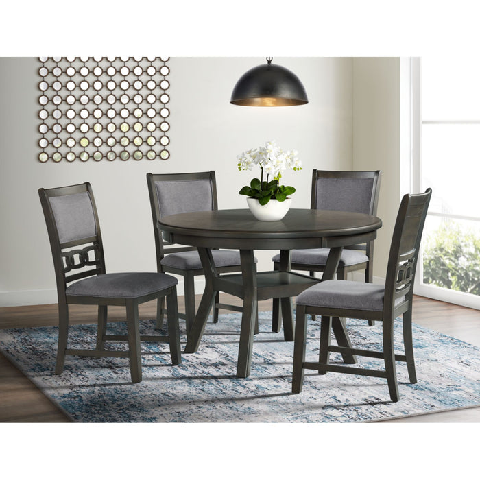 Amherst - Dining Side Chair With Fabric Cushion Side Stretcher (Set of 2) - Gray Finish