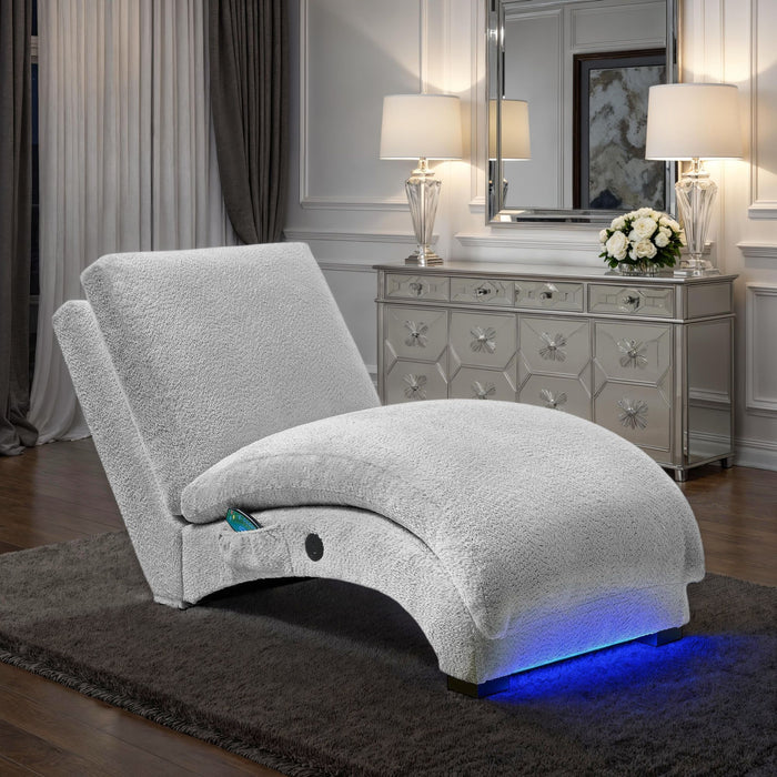 Nori - Chaise With Heat Massage, USBC, LED