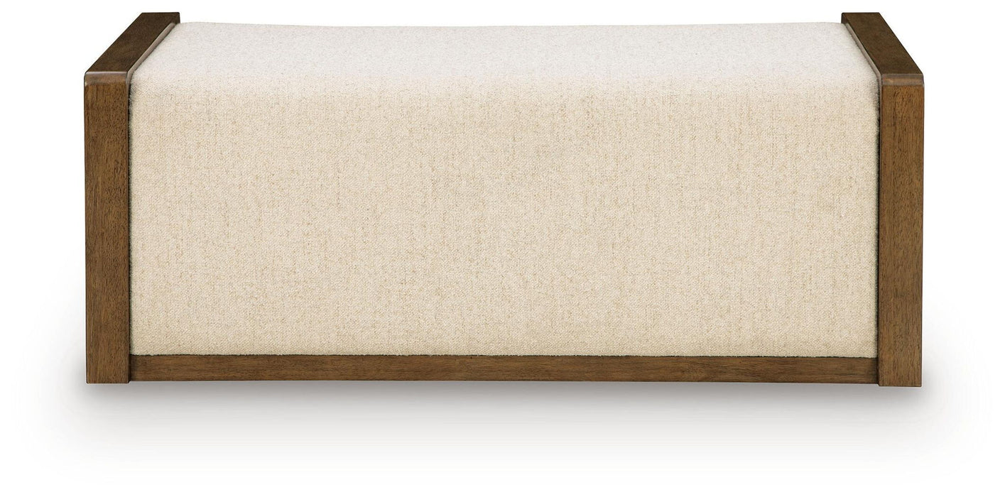 Marxmore - Upholstered Ottoman With Storage - Brown