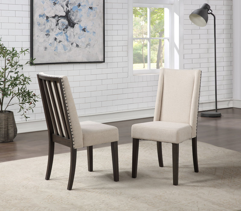 Napa - Upholstered Side Chair - Dark Brown