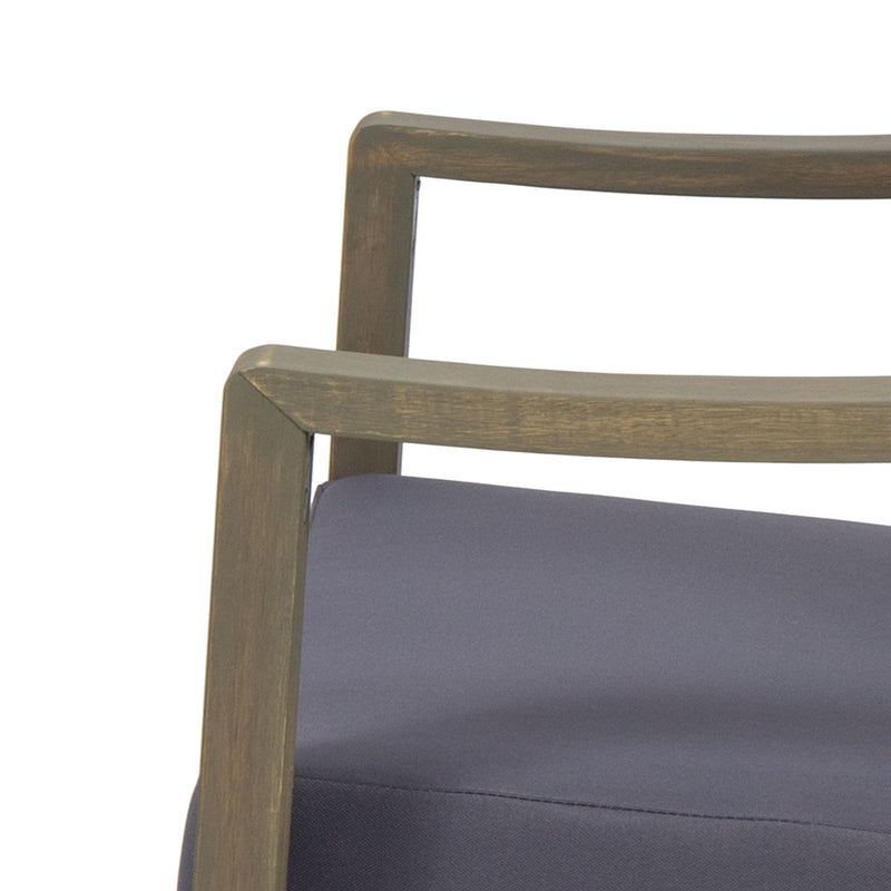 4 Person Outdoor Seating Group With Water Resistant Cushions - Dark Gray