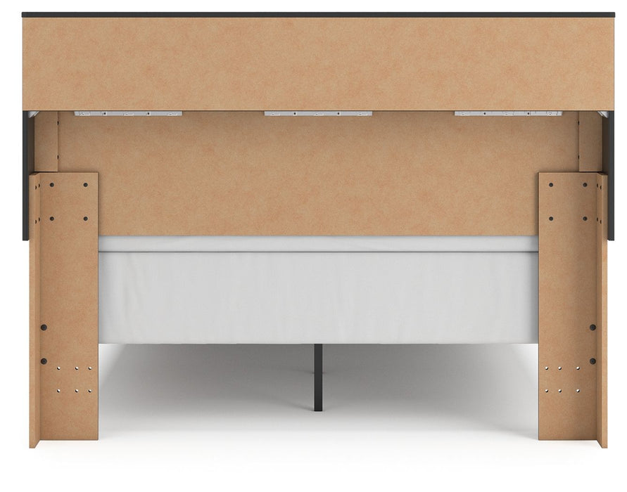 Broachmyn - Lighted Bookcase Panel Bed
