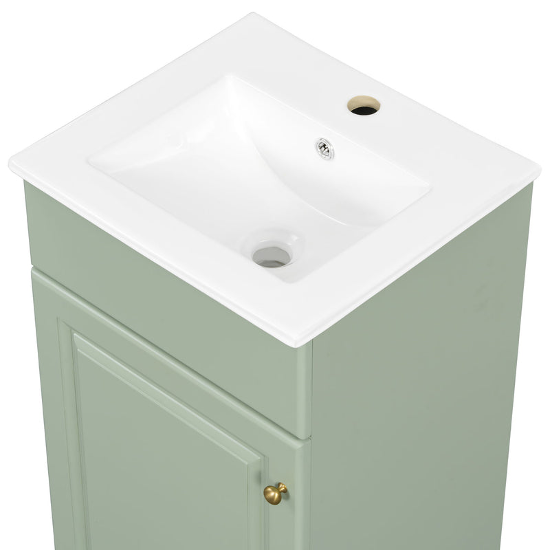 Bathroom Vanity With Sink, Cabinet With Adjustable Shelf