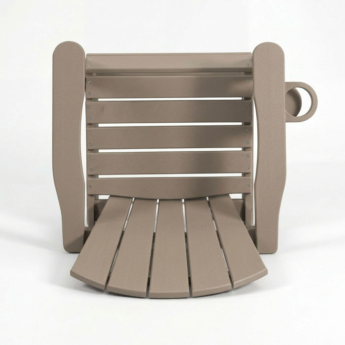 Bar Height Adirondack Chair With Cup Holder And Armrests