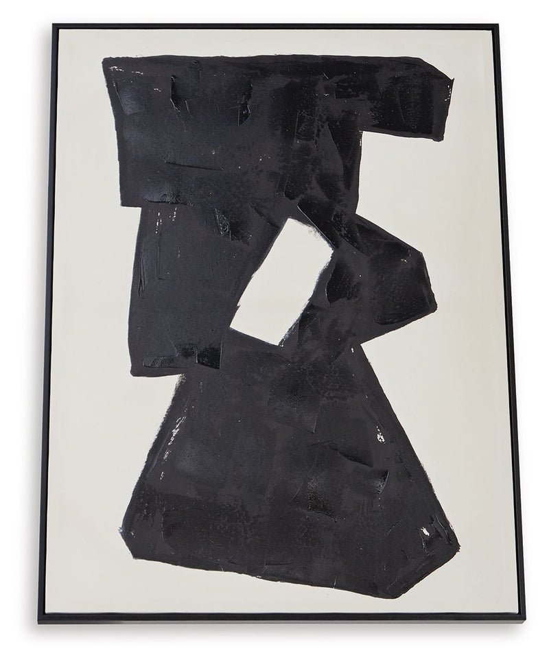 Garviery - Wall Art - Black / Cream