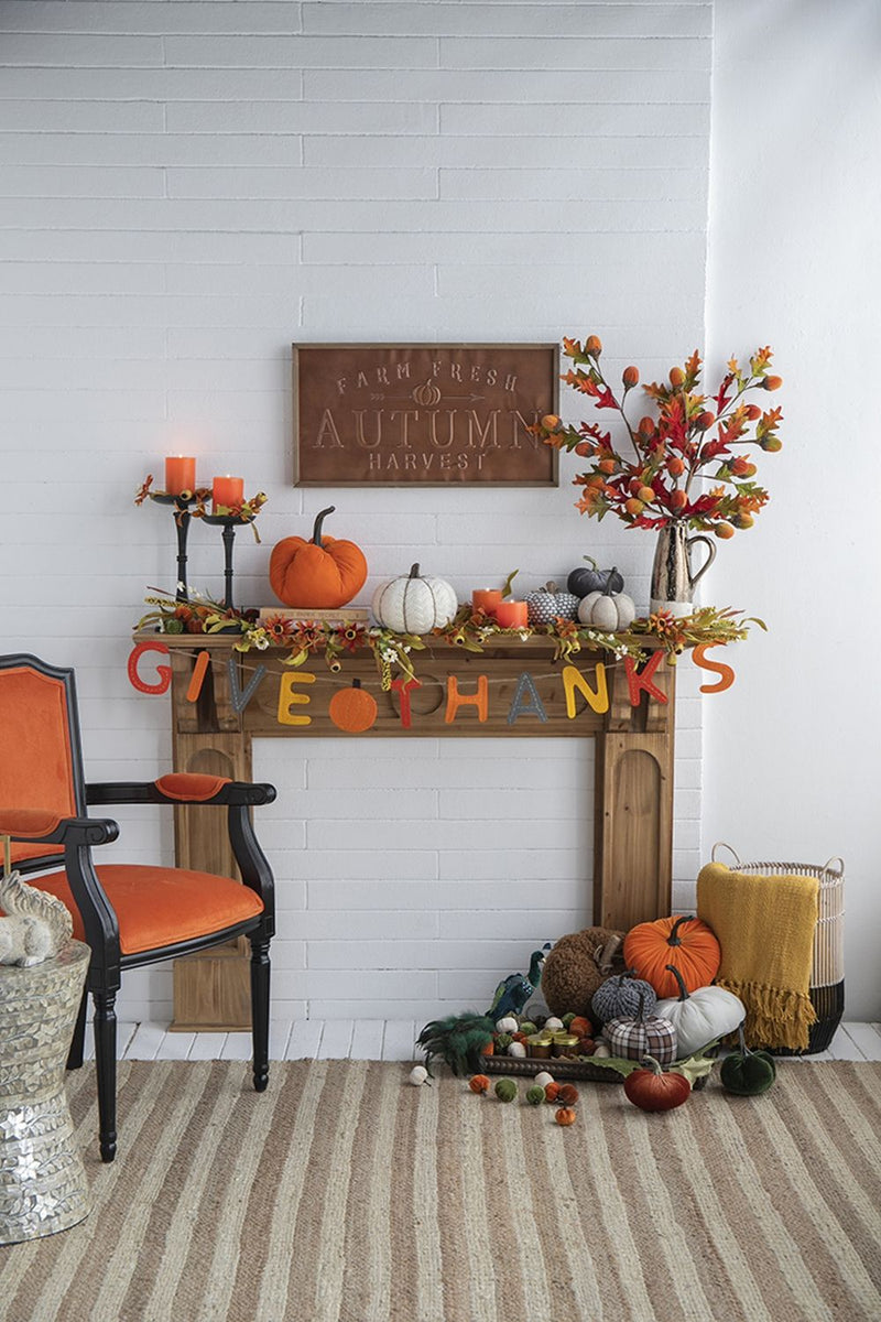 Knite Pumpkin Ornament Decor For Holiday Harvest Festival Fall Festival & Thanksgiving