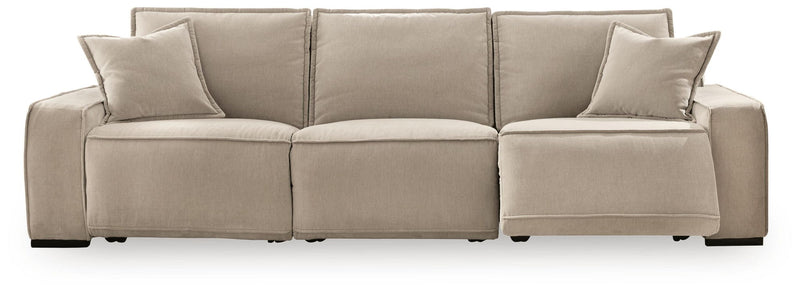 Carceri - 3-Piece Power Sectional Reclining Sofa With Armless Power Recliner - Cashmere