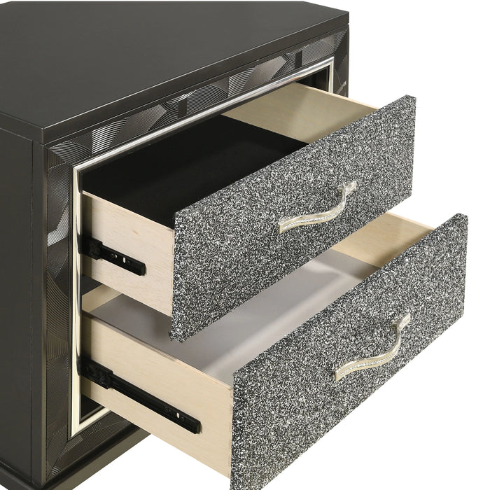 Radiance Nightstand-Black Pearl