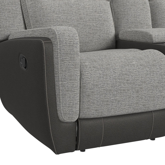 Hornet - 3 Piece Motion Sectional Set With Console And 2 Recliners