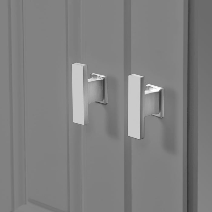 Wall Mounted Bathroom Cabinet With Mirror And 5 Shelves, Rectangular Design
