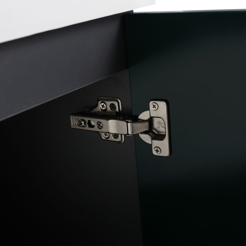 Contemporary Freestanding Bathroom Vanity With Resin Sink & Soft-Close Cabinet Doors