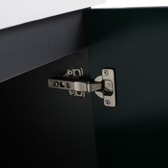 Contemporary Freestanding Bathroom Vanity With Resin Sink & Soft-Close Cabinet Doors