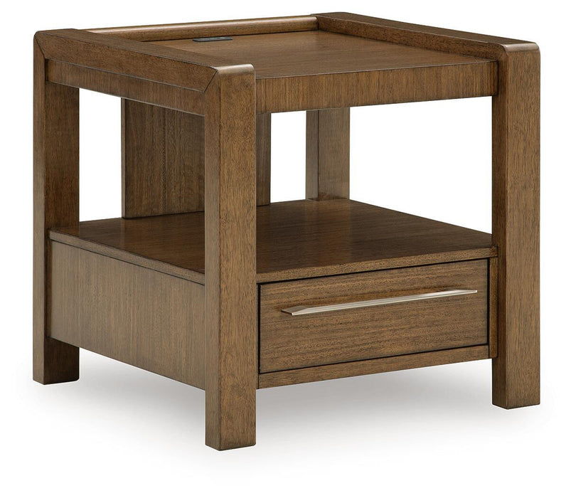 Marxmore - Square End Table - Brown