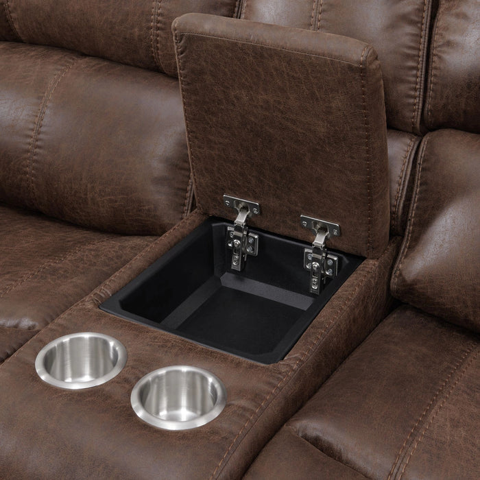 Atlantis Living Room Set in Heritage Brown