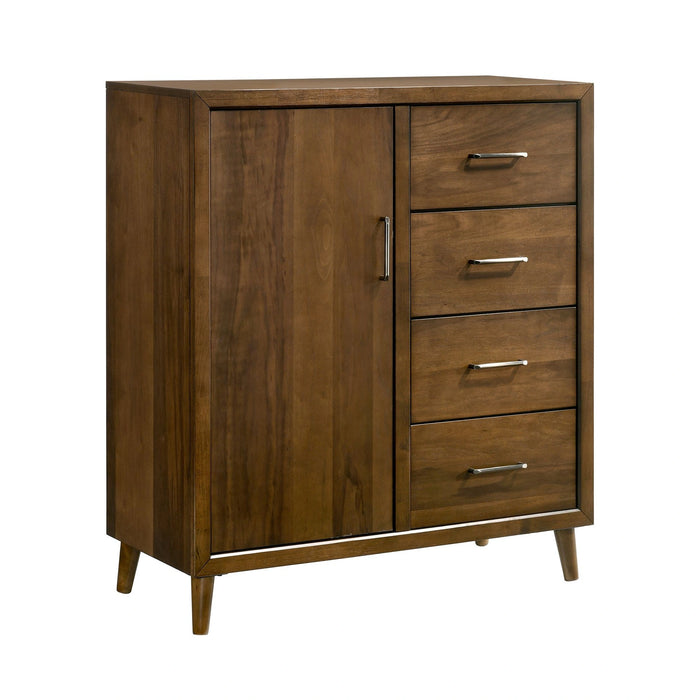 Malibu Panel Bedroom Set in Walnut