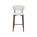 Royce Bar Chair W/Walnut Metal Frame- Beige (2 Per Carton)