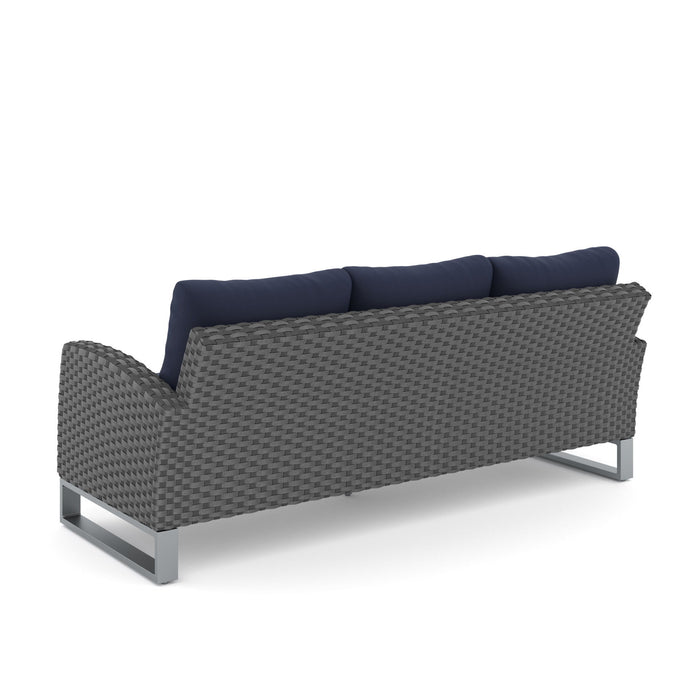 Fiji - 2 Piece Outdoor Set (Sofa & Slat Top Coffee Table Set) - Blue