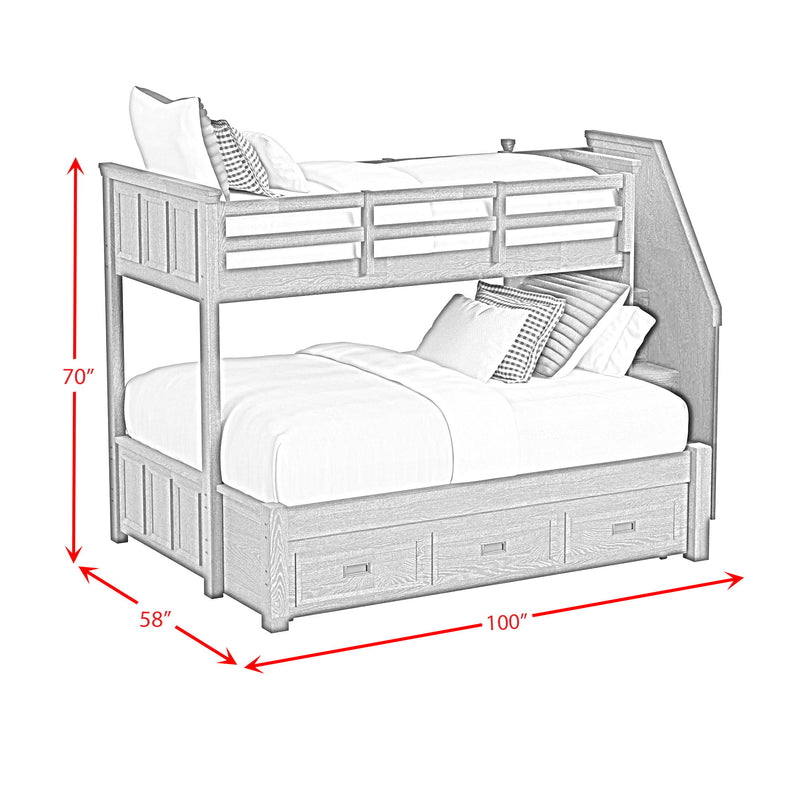 Hampton Kids - Bunk With Staircase And Trundle