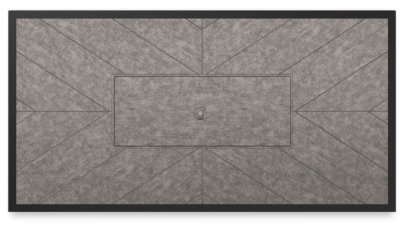 Beachcroft - Rectangular Fire Pit Table - Black / Light Gray