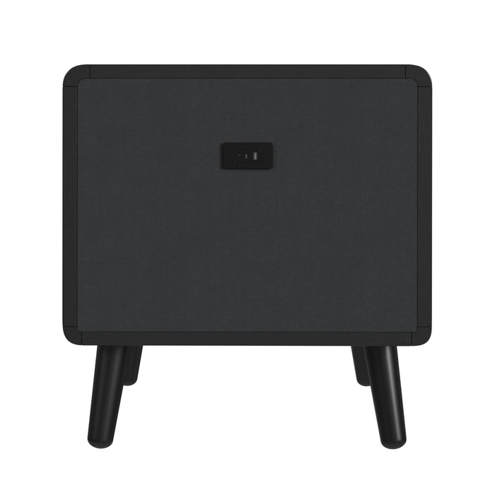 Halo - Square Smart End Table - Black