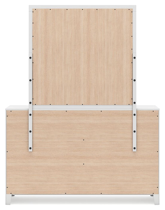 Binterglen - Dresser And Mirror - White