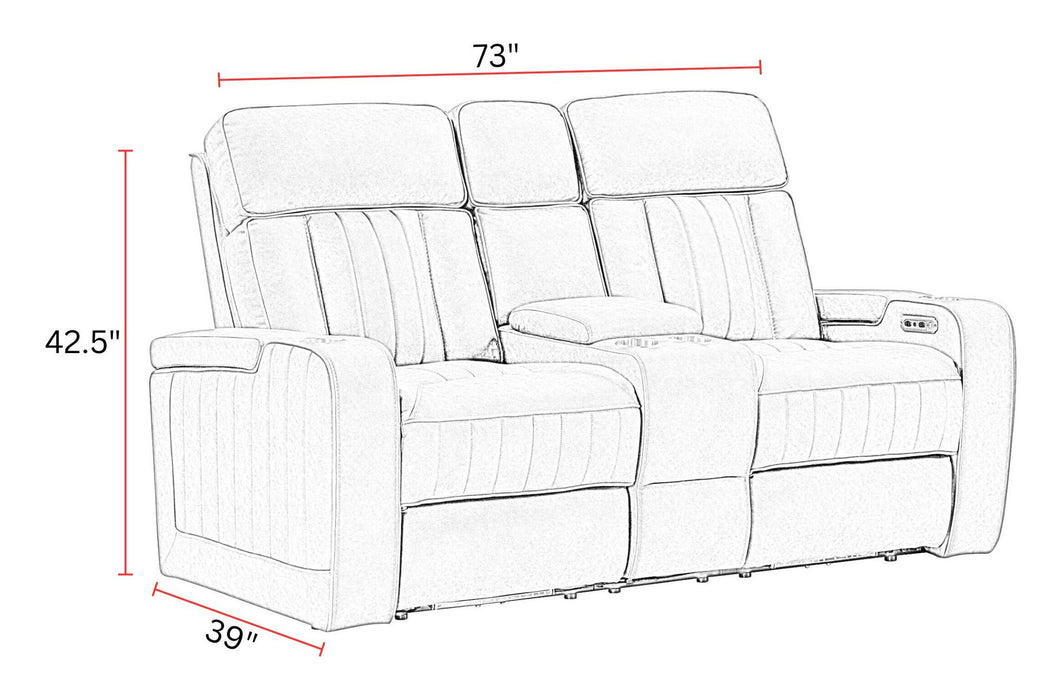 Equinox - Power Console Loveseat