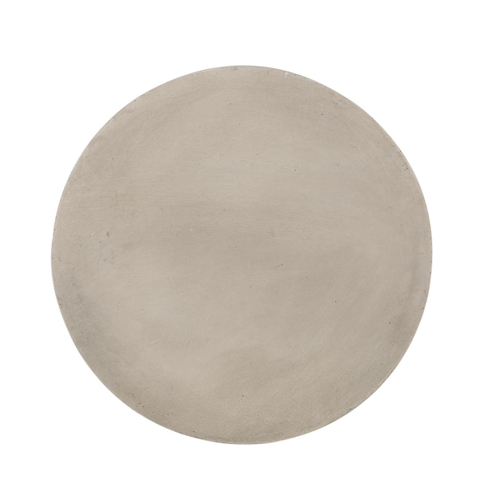 Outdoor Hourglass Shaped Side Table - Light Gray