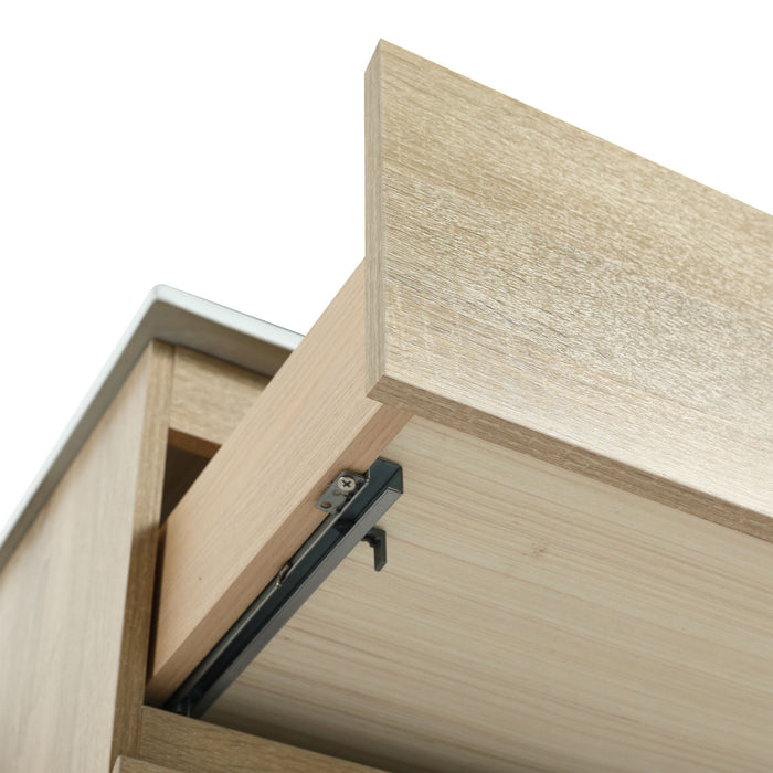 Wall Mounted Bathroom Vanity & Sink, 2 Soft Close Drawers