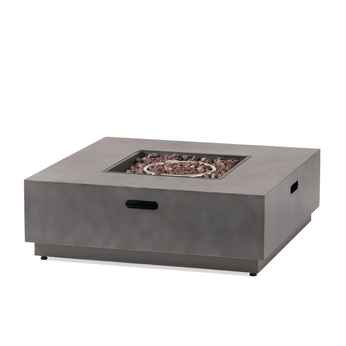 Modern Square Fire Pit With 50, 000 Btu