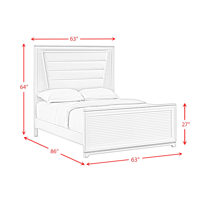 Denmark UPH Bedroom Set with Lights