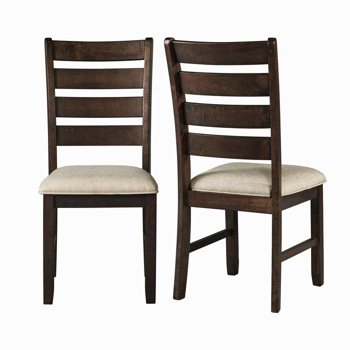 Jax - Ladder Back Side Chair (Set of 2) - Smokey Walnut