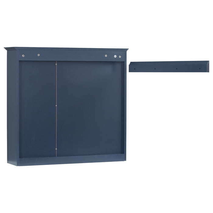Wall Mounted Medicine Cabinet With Mirror And 3 Open Shelves