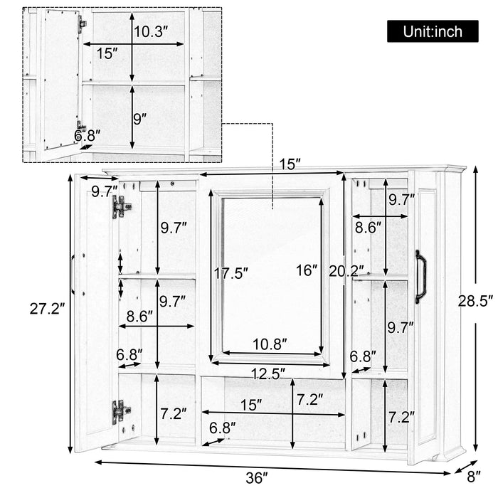 Modern Freestanding Bathroom Vanity With Sink, Cabinet, Soft-Close Drawers, Tip-Out Tray