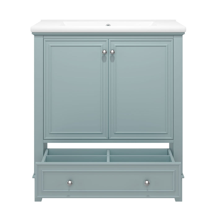 Modern Bathroom Vanity With Sink Combo, Doors And Drawer