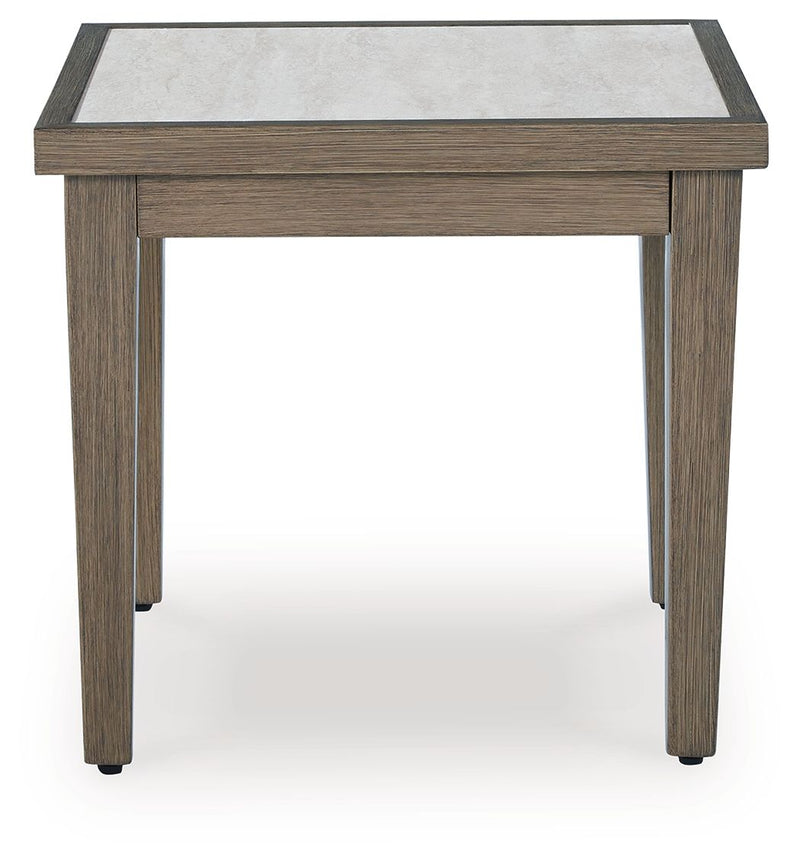 Rainier Ranch - Square End Table - Brown / Beige