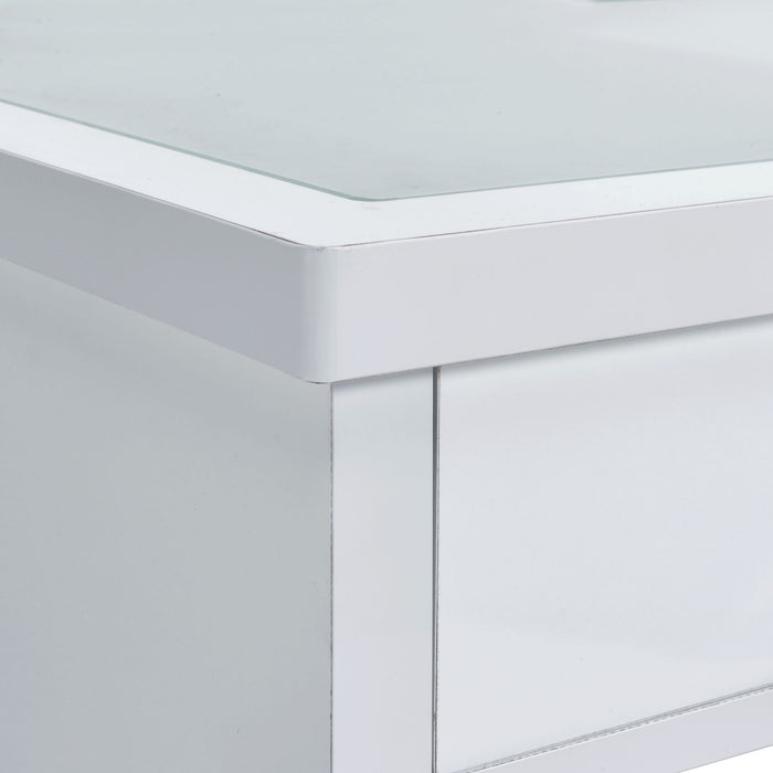 Ariana - Complete Vanity With Lightbulbs - Glossy White