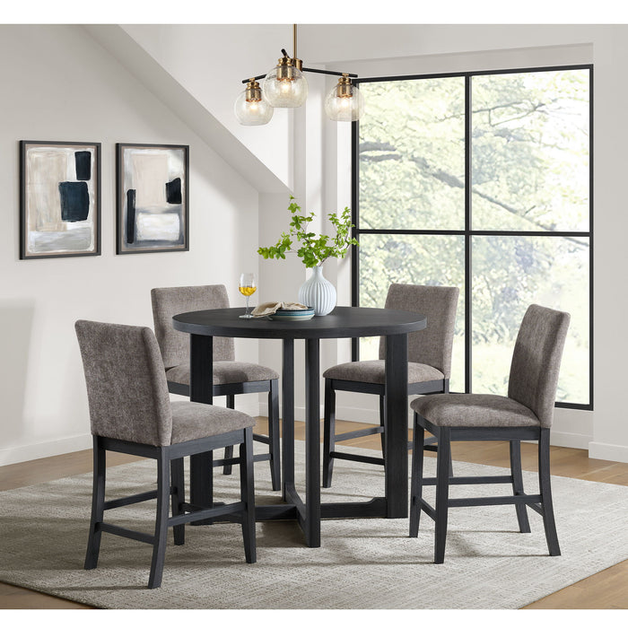 Wakefield - 5 Piece Counter Set (Table And 4 Chairs) - Espresso