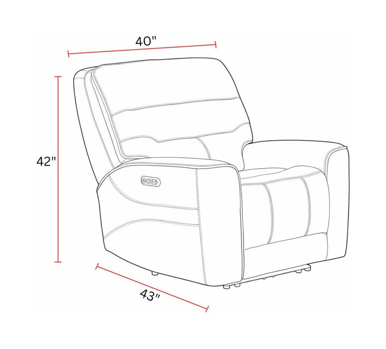 Lawson - Zero Gravity Power Recliner (Set of 2) - Sydney Brunette
