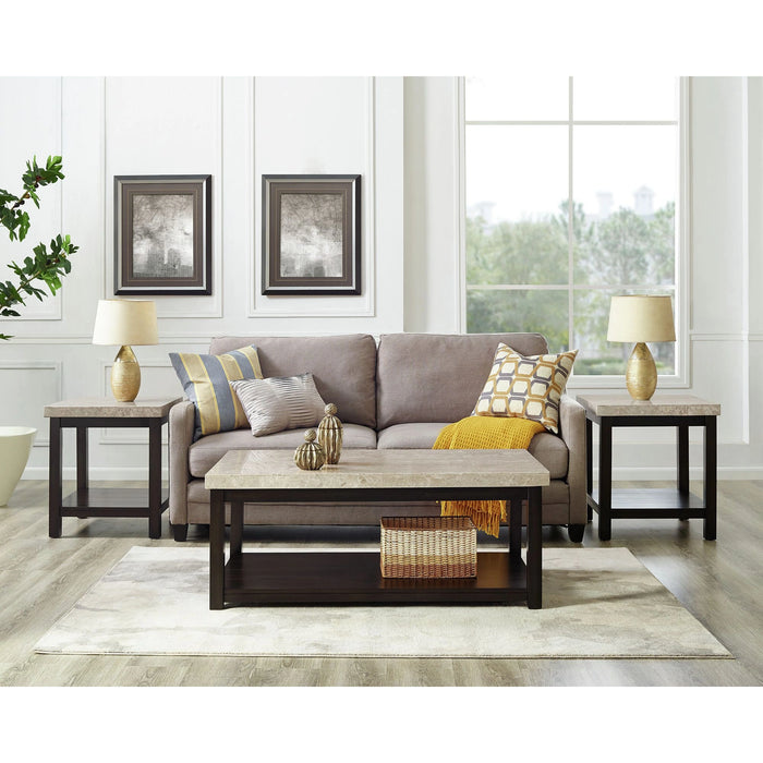 Kansas 3PC Occasional Table Set-Coffee Table & Two End Tables