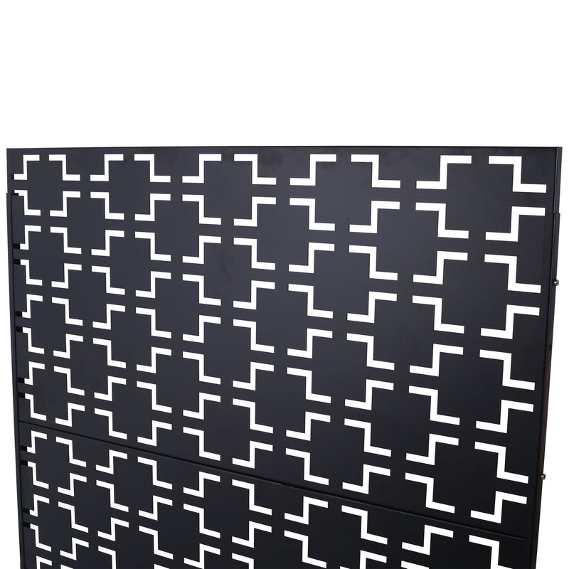 Outdoor & Indoor Metal Privacy Freestanding Decorative Screen