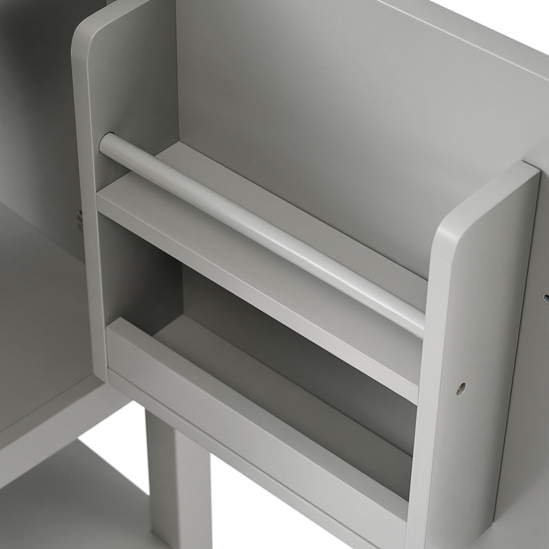 Modern Bathroom Vanity With Sink, Soft-Closing Door And Open Shelf